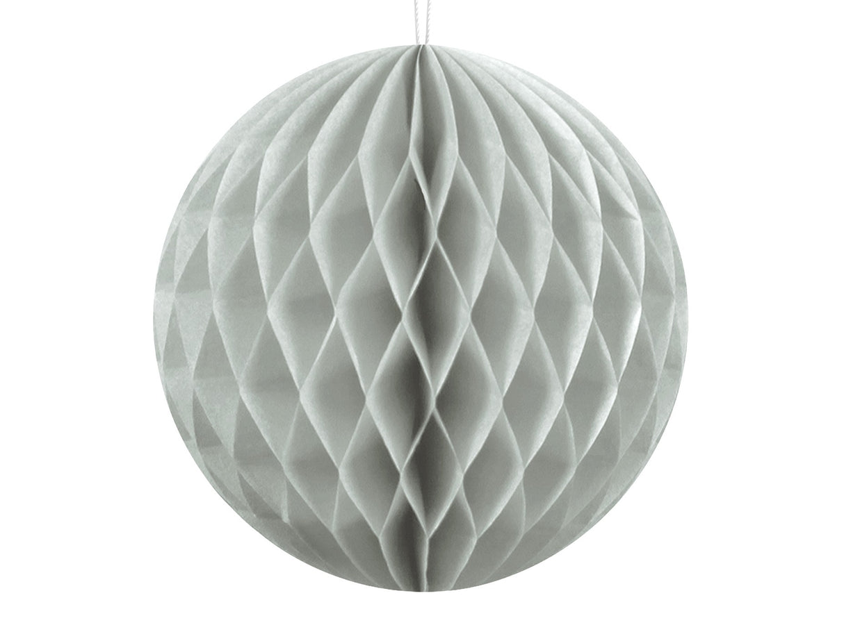 Honeycomb Ball, light grey 10cm