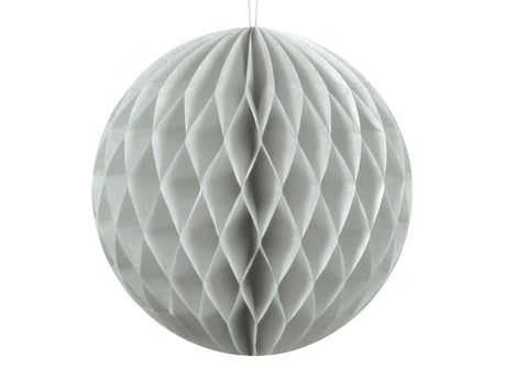 Honeycomb Ball, light grey 10cmPartyDecoHoneycomb Ball, light grey 10cmkorbmayer. ganz besonders. für kinder.