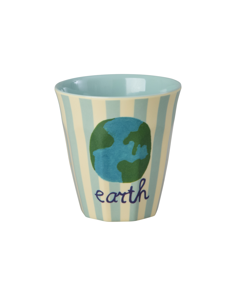 Kinderbecher Set 6er Pack/  ABC Print blau 160 ml