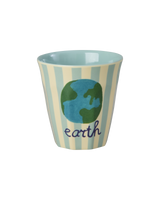 Kinderbecher Set 6er Pack/  ABC Print blau 160 ml