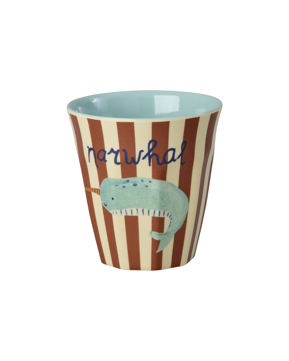 Kinderbecher Set 6er Pack/  ABC Print blau 160 ml