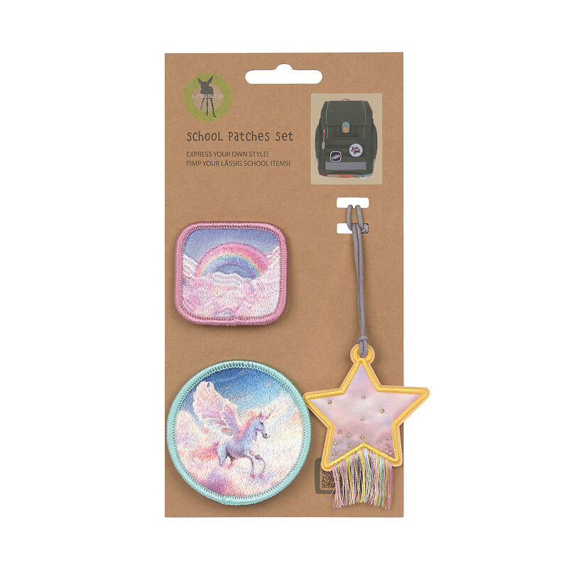 Schulranzen Patches Einhorn