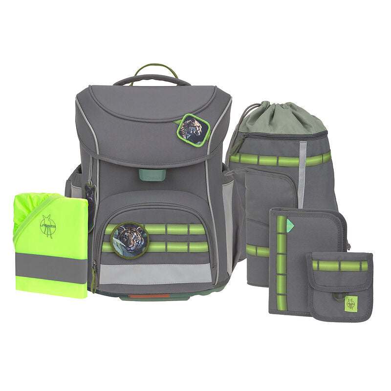 Schulranzen Set 7-teilig Slim, Unique  Anthrazit