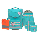 Schulranzen Set 7-teilig Slim /Unique Türkis