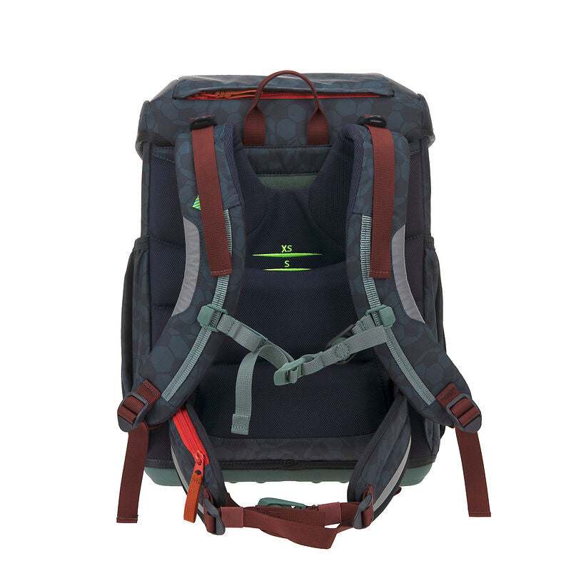 Schulranzen Set 6-teilig Light/ Unique Fußball Dunkelblau