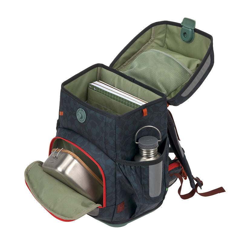 Schulranzen Set 6-teilig Light/ Unique Fußball Dunkelblau