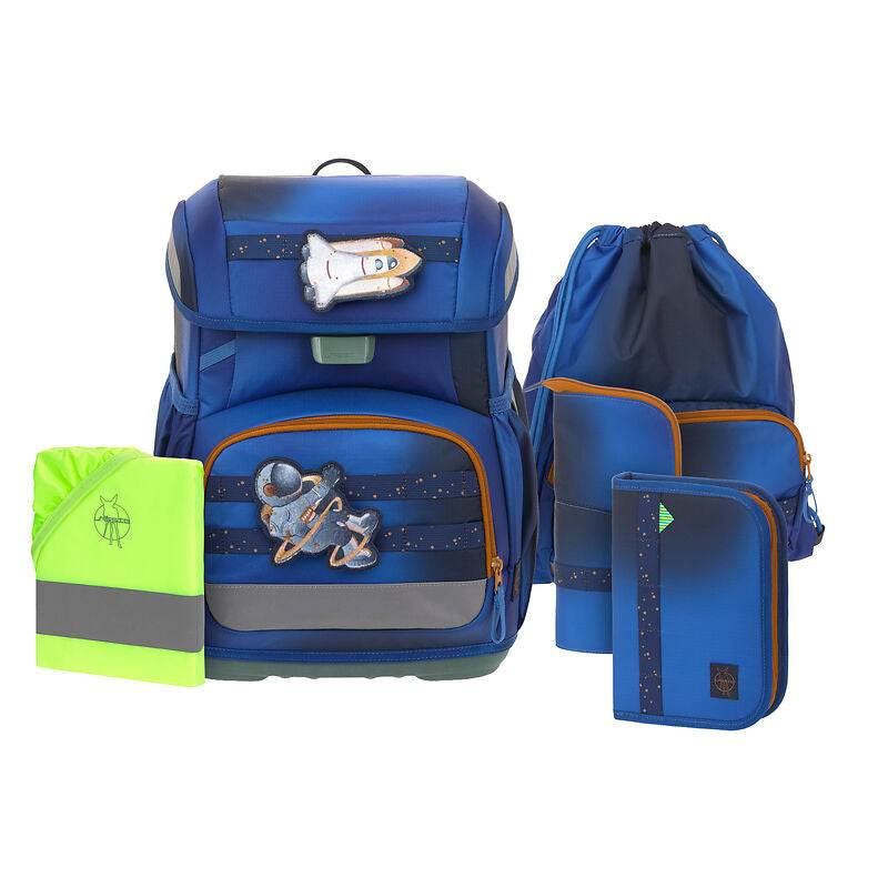Schulranzen Set 6-teilig Light/ Unique Space Blau