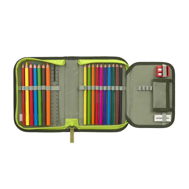 Schulranzen Set 6-teilig Light, Unique, Jungle Grün