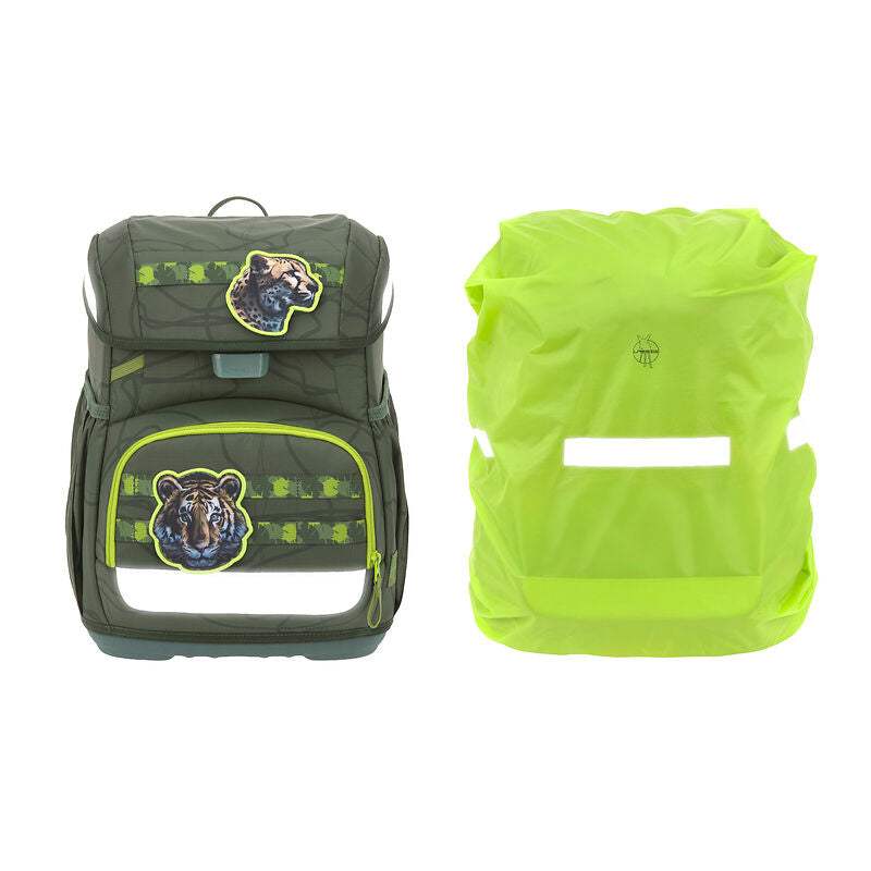 Schulranzen Set 6-teilig Light, Unique, Jungle Grün