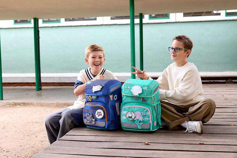 Schulranzen Set 6-teilig Light/ Seashell Türkis