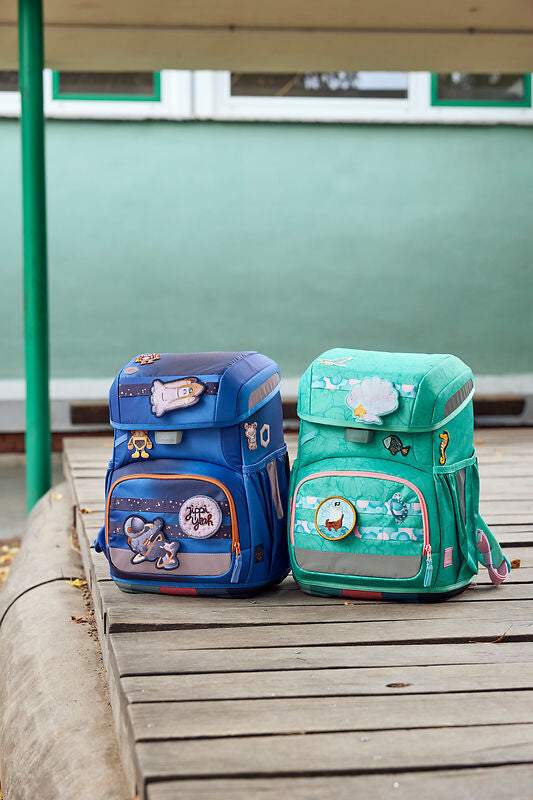 Schulranzen Set 6-teilig Light/ Seashell Türkis