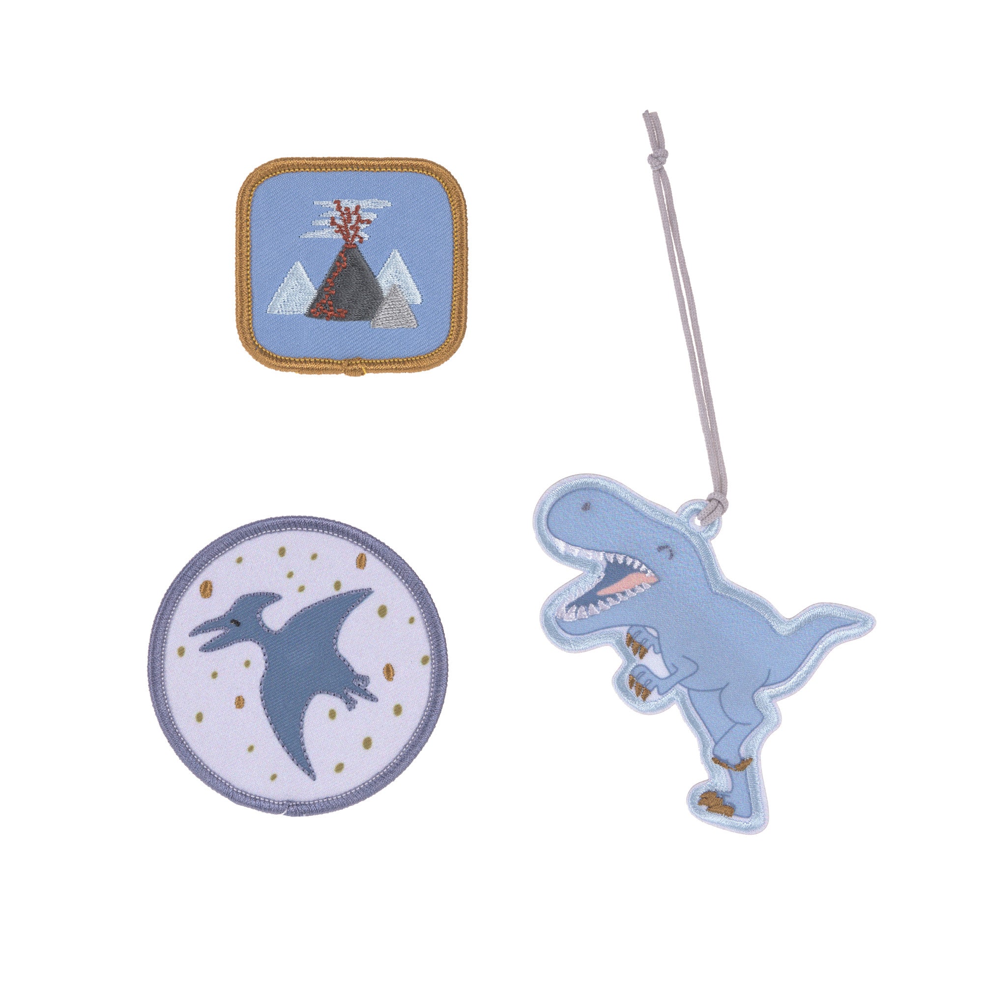School Patches Set Dinosaurier