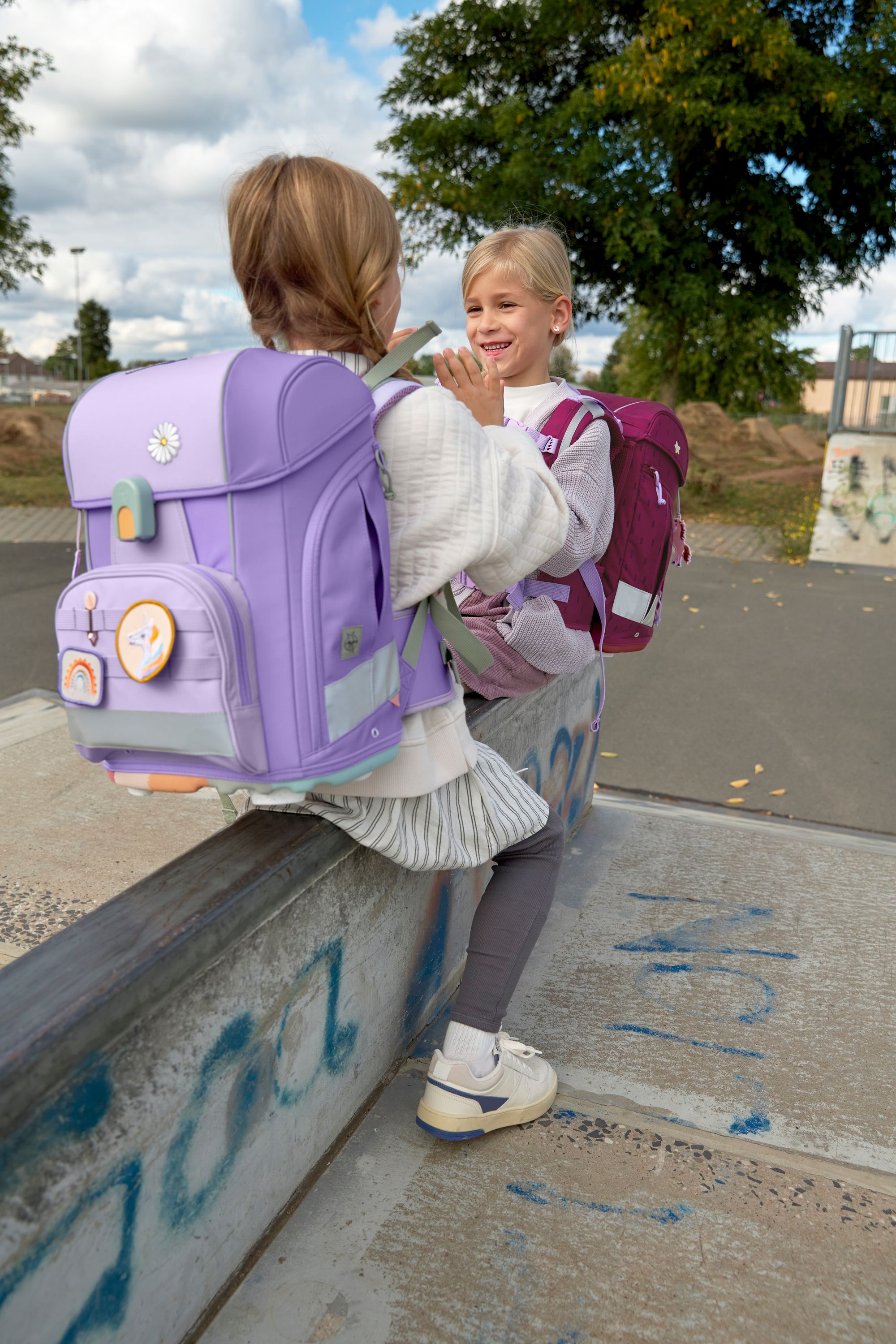 Schulranzen-Set 7-teilig Boxy, Unique violet/ lavendel