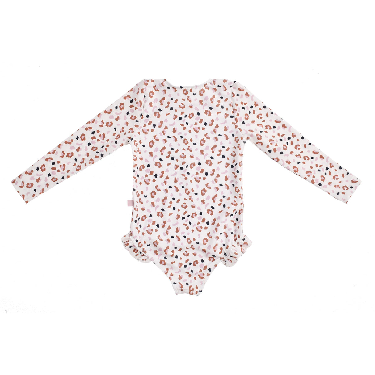 Langarm UV-  Badeanzug/ Kaki Leopard 98/104