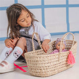 Puppenkorb/ Tassel pink