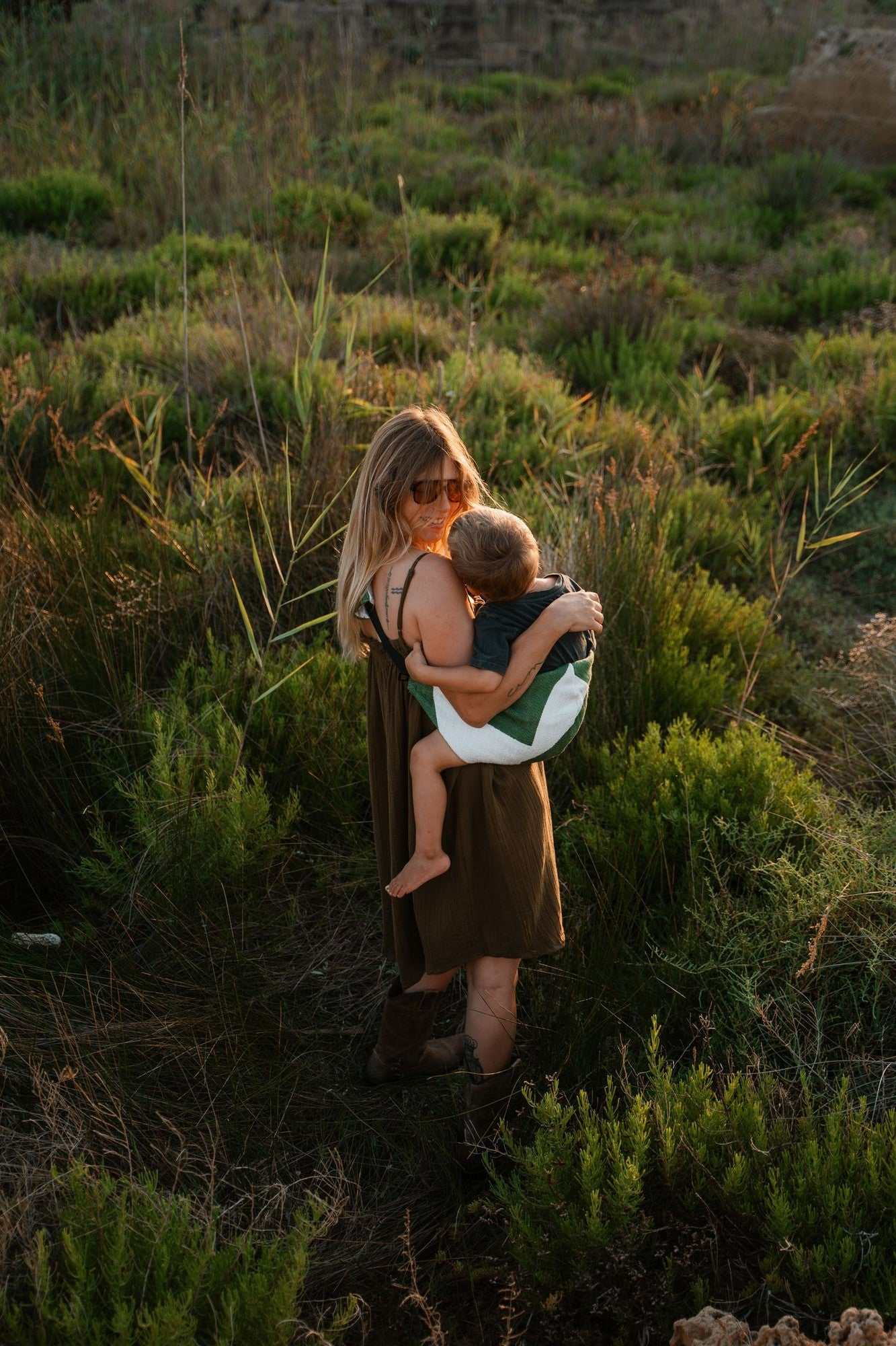 Kindertrage/ Green graphic