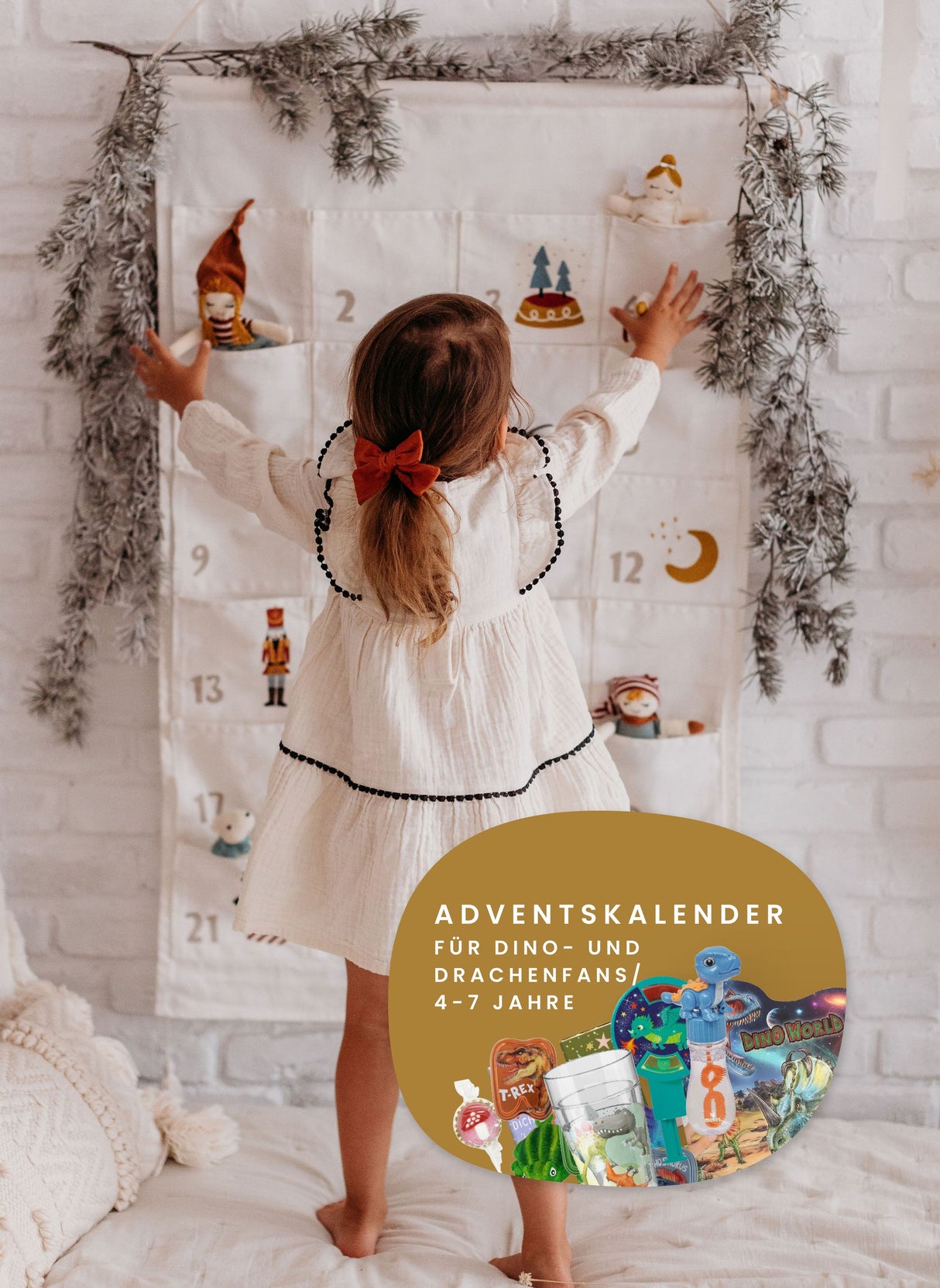 Adventskalender & Füllung für Dino und Drachenfans 4-7 Jahre
