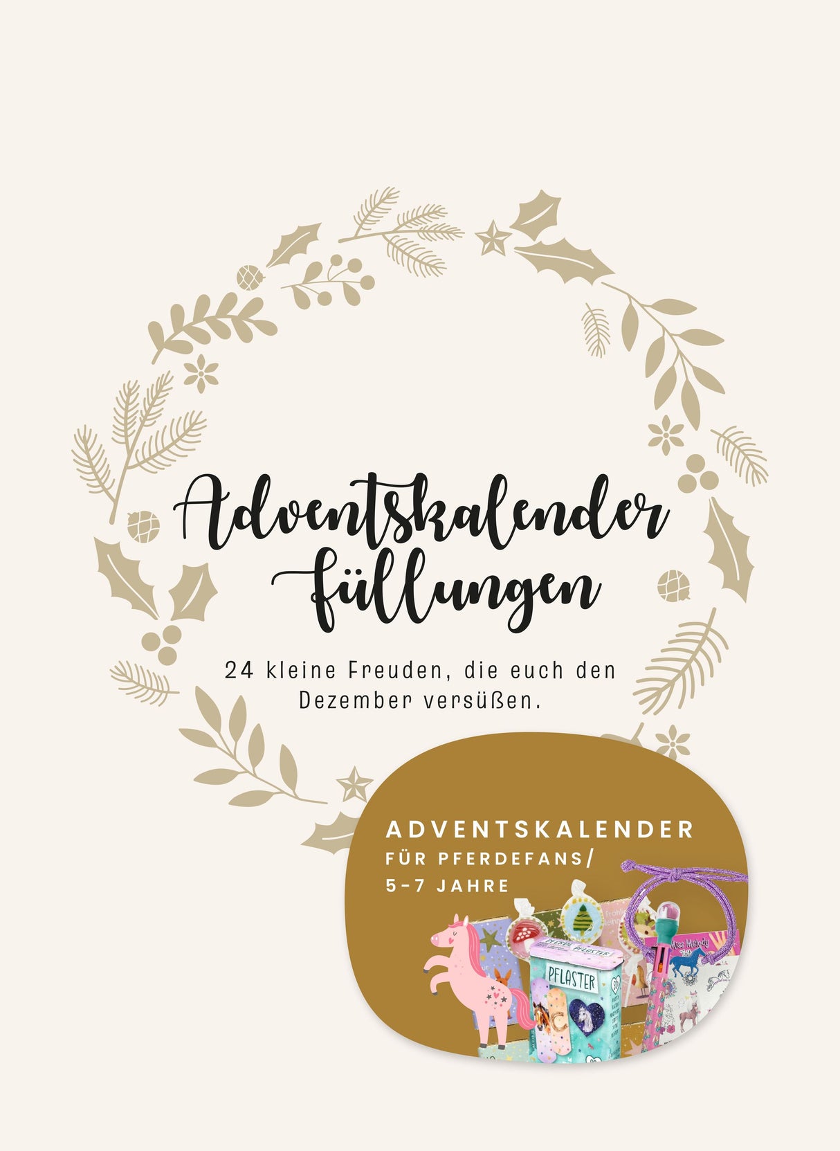 Adventskalender-Füllung für Pferdefans 5-7 Jahre