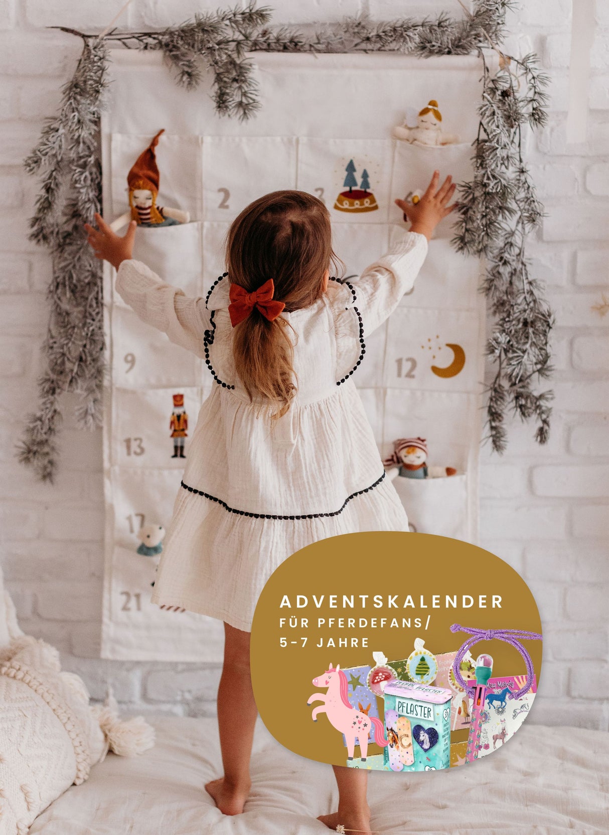 Adventskalender & Füllung für Pferdefans 5-7 Jahre