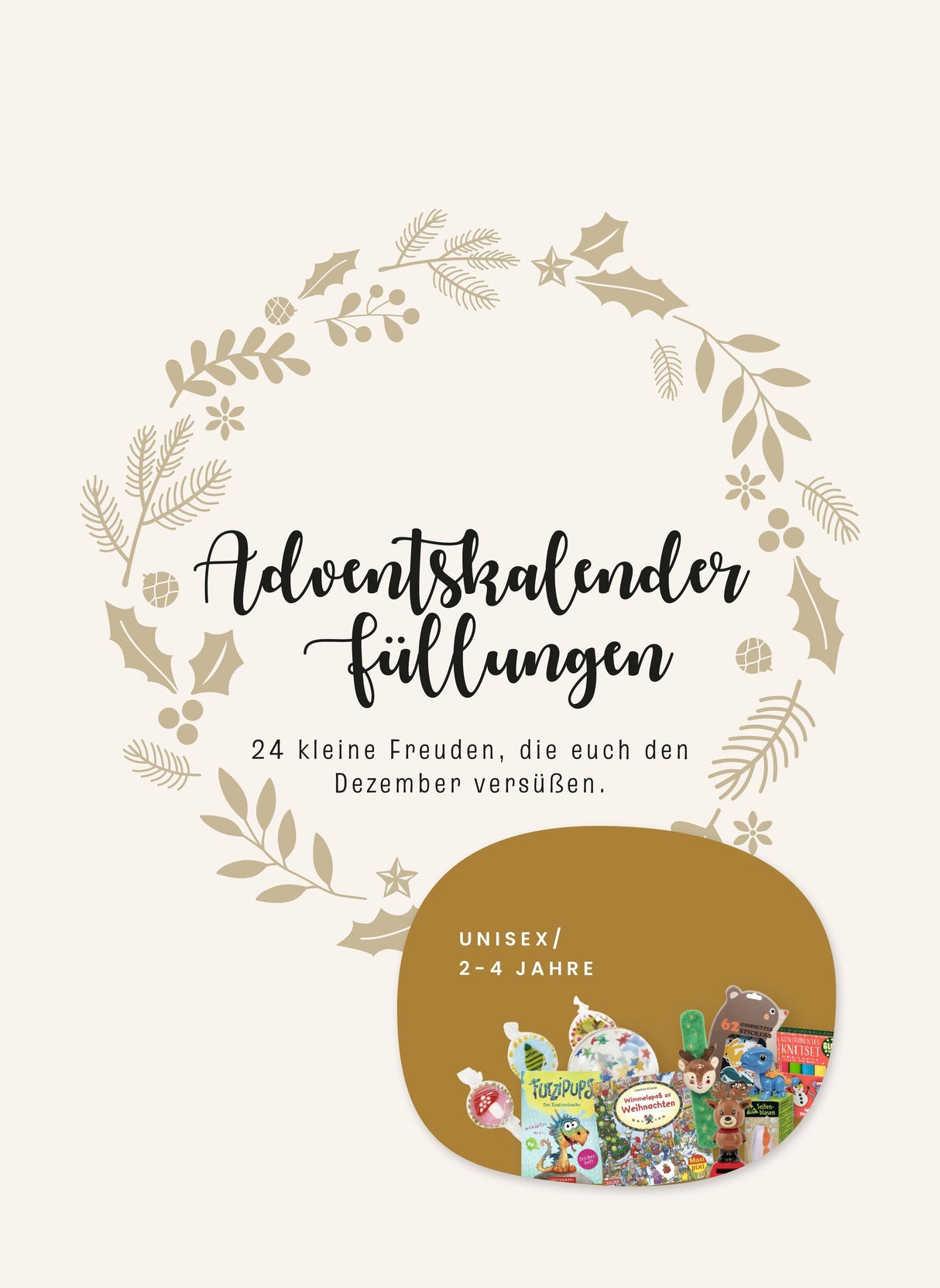Adventskalender -Füllung Unisex 2-4 Jahre