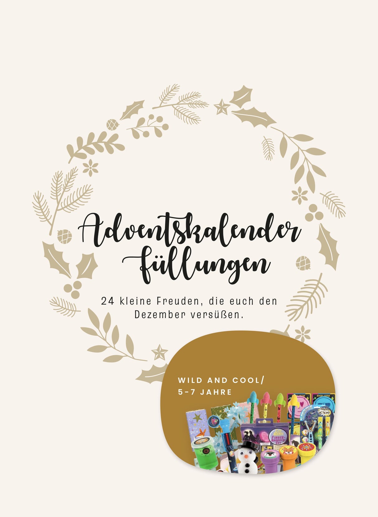Adventskalender-Füllung wild and cool 5-7 Jahre