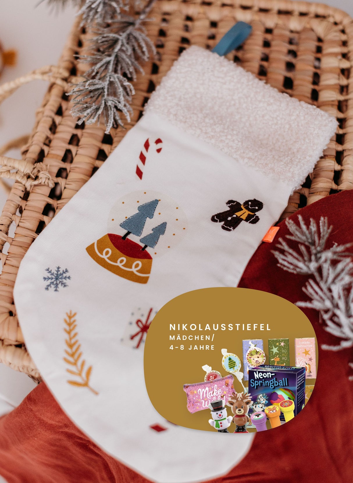 gefüllter Nikolausstiefel Mädchen 4-8 Jahre