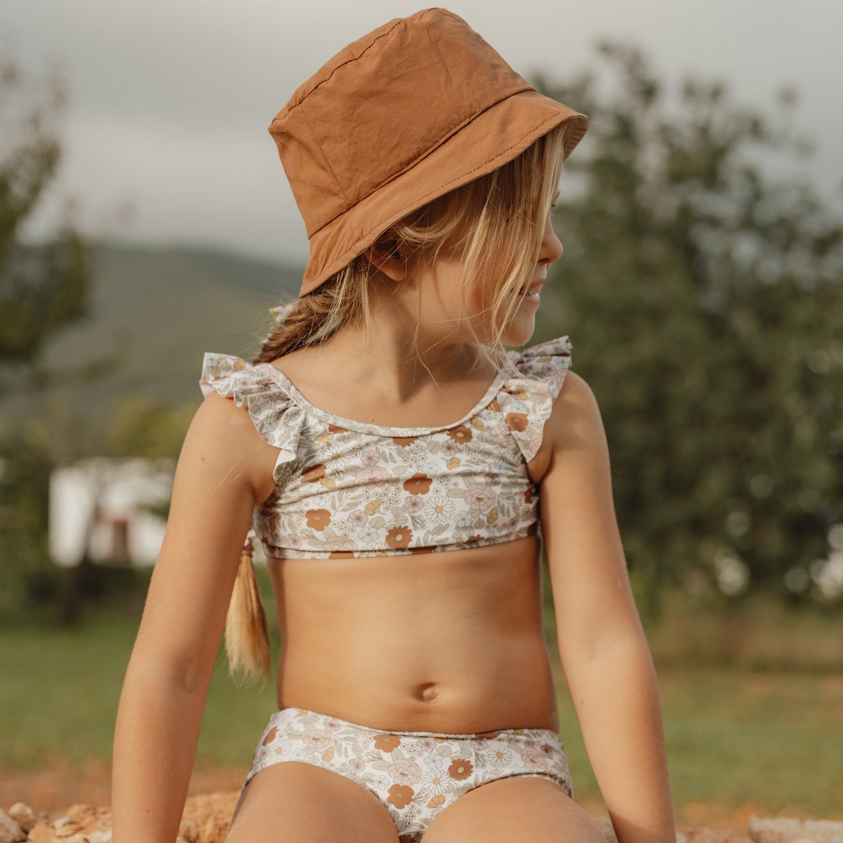 Wende- Sonnenhut Größe 2 Vintage
