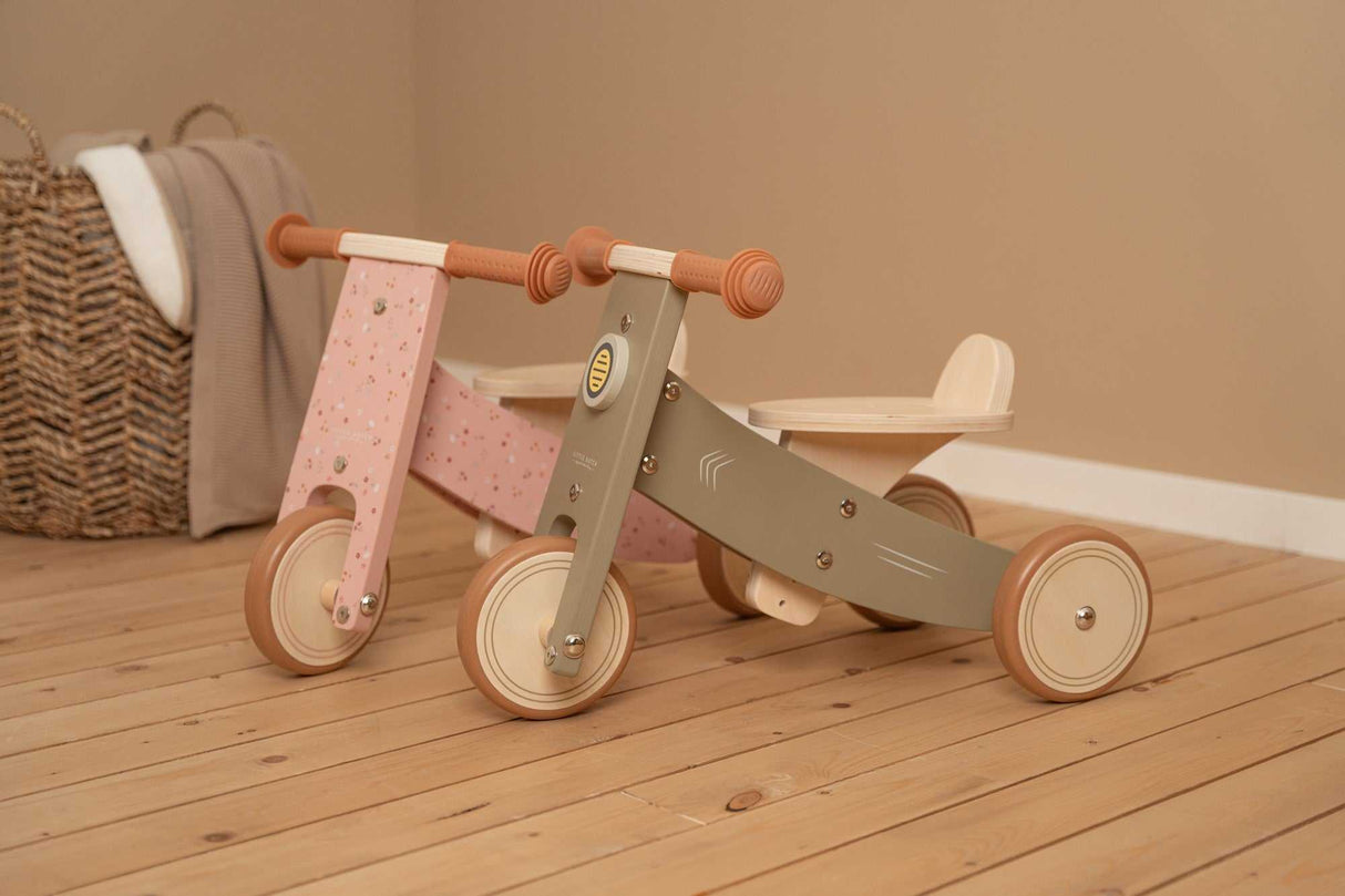 Dreirad Holz Pink