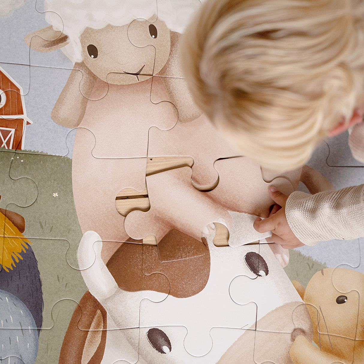 Floor puzzle Little Farm - korbmayer. ganz besonders. für kinder.