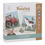 4 in 1 Puzzle Set/ Little Farm