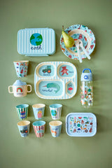 Lunchbox/ ABC Print blau 800 ml