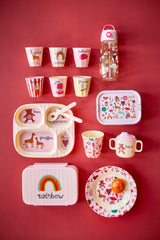 Kinderbecher Set 6er Pack/  ABC Print rosa 160 ml