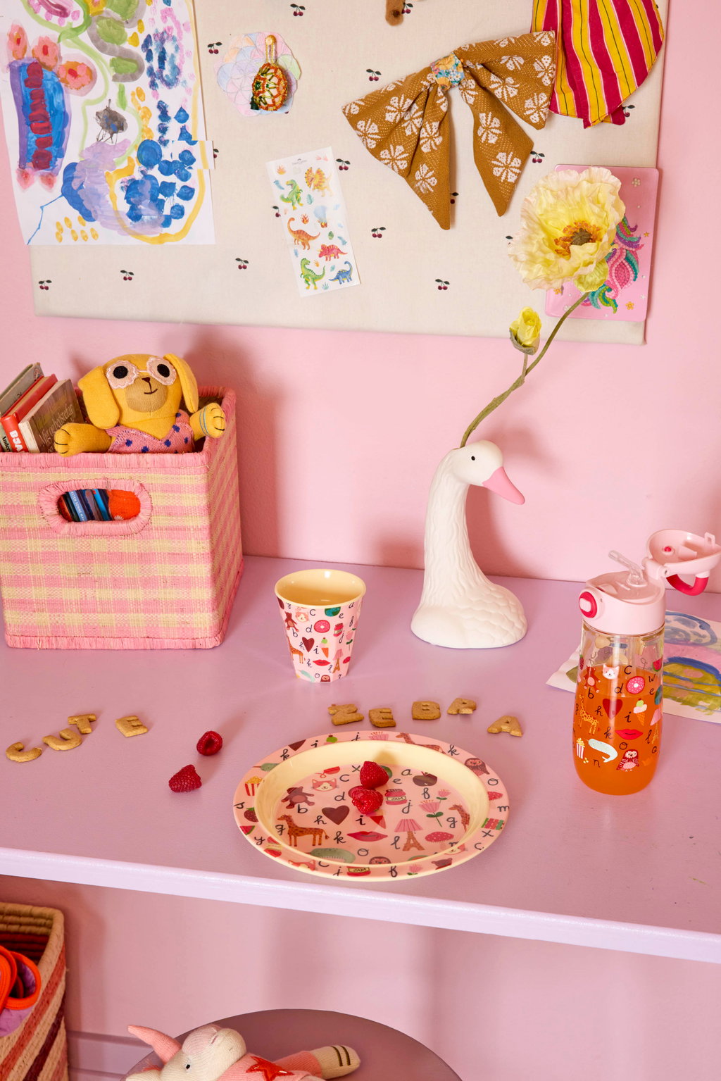 Becher/ Pink ABC Print 160ml