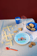 Beilagenteller/ Snoopy Blau