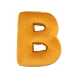 Velourkissen Buchstabe B