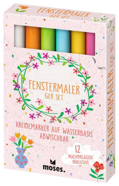 Fenstermaler 6er SetMosesFenstermaler 6er Setkorbmayer. ganz besonders. für kinder.