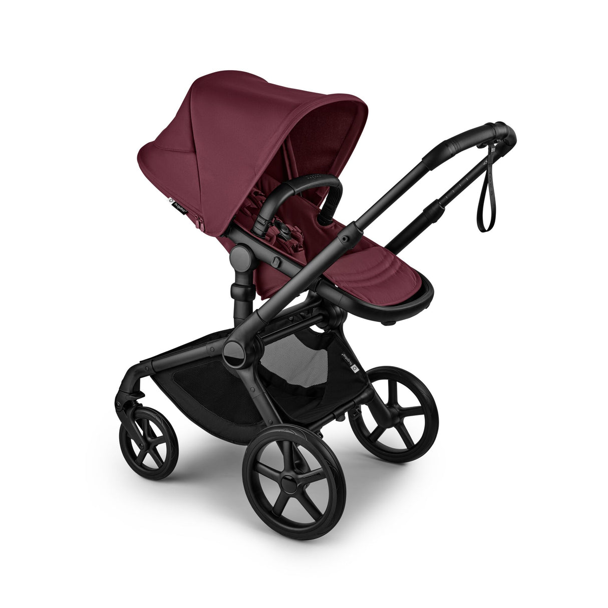 Bugaboo Fox 5 Renew Komplett Black/Dark Cherry-Dark Cherry