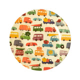 Melamin Kinderteller mit Happy Car Print