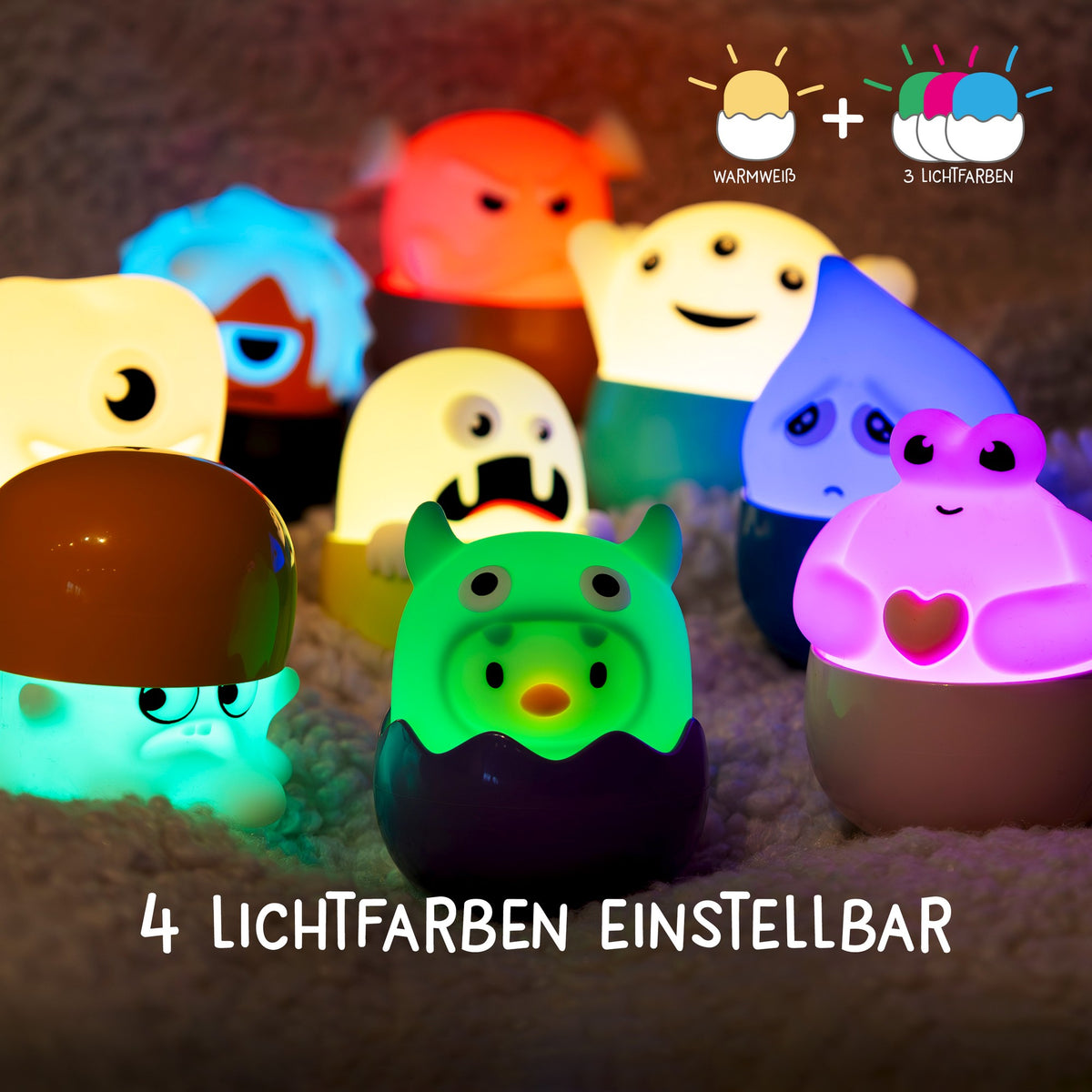 Eggys Mystery Lights/ Monster (1Stück)