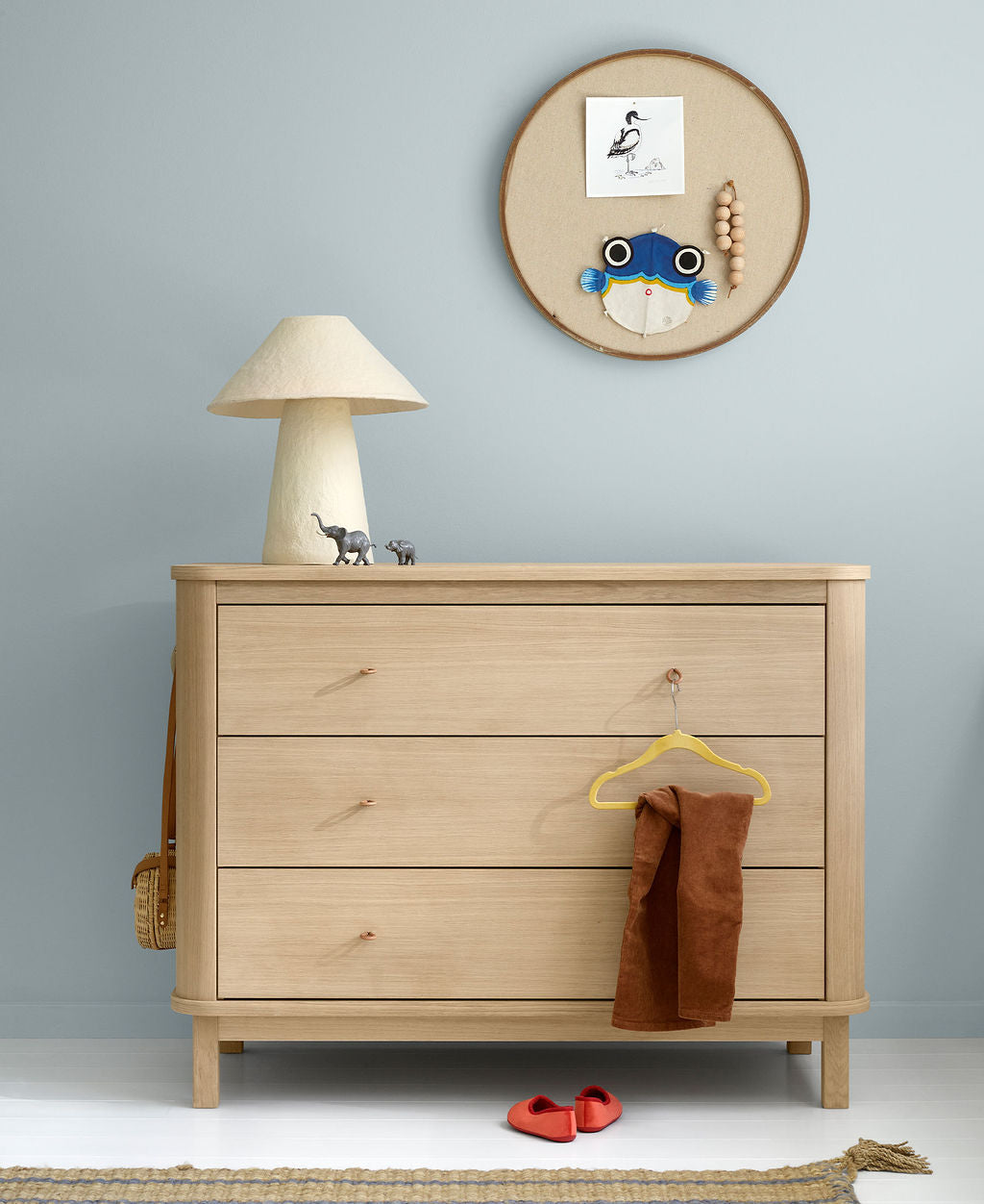Wood Kommode, 3 Schubladen, Eiche