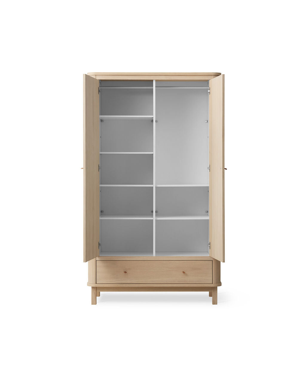 Wood Kleiderschrank 2-türig, Eiche