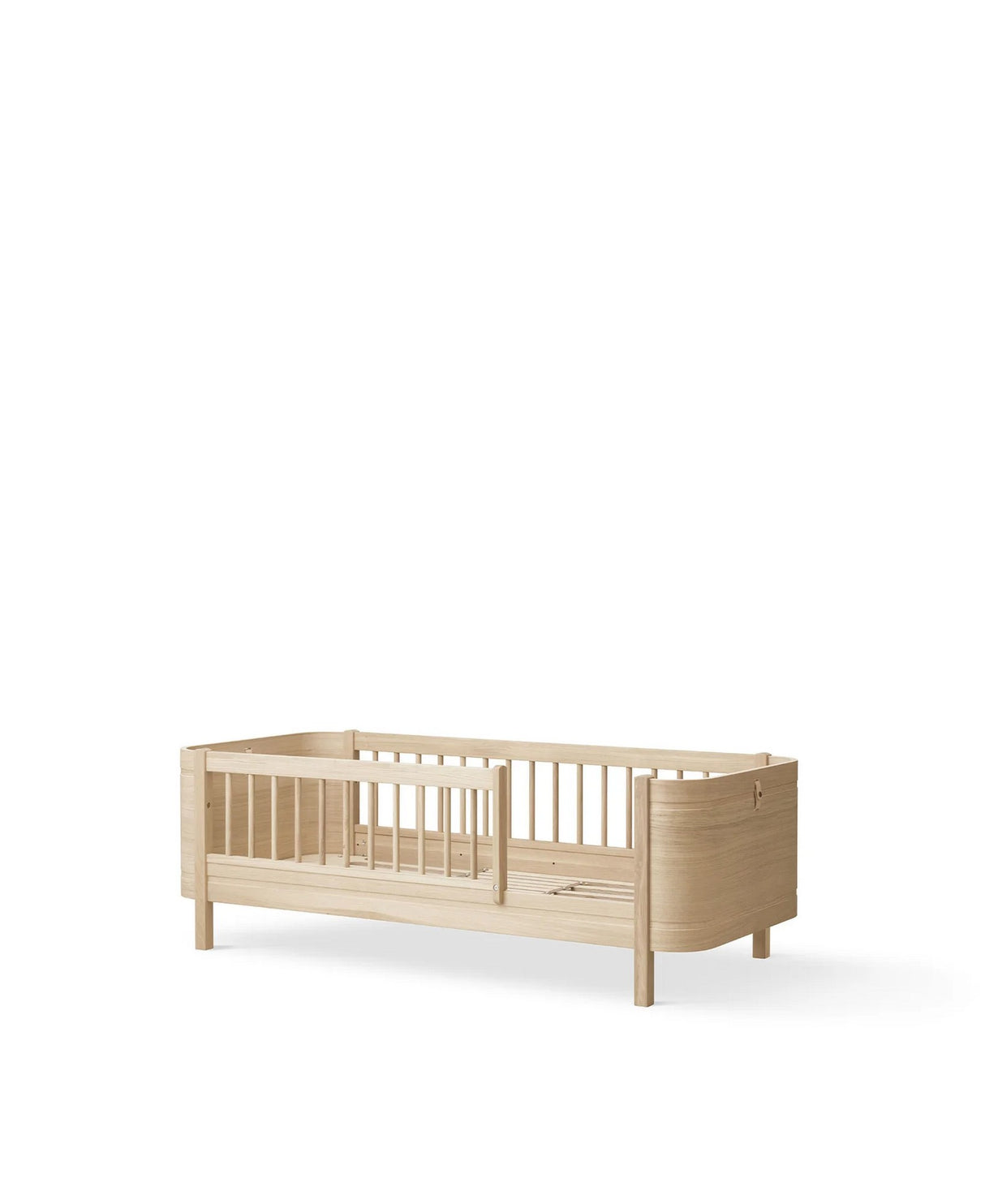 Wood Mini+ Babybett inkl. Umbauset Juniorbett (68x122/162)/ eiche