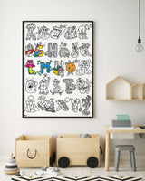 Giant Coloring  Poster/ Abc