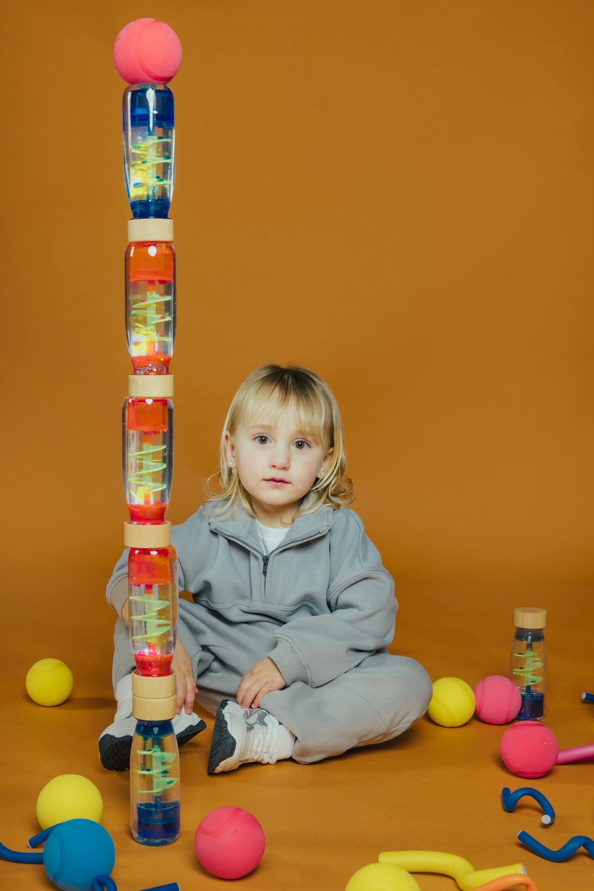 Sensory Bottle/ Spirale Blau