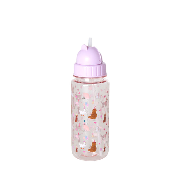 Trinkflasche Party Animal Print Lavendel - korbmayer. ganz besonders. für kinder.