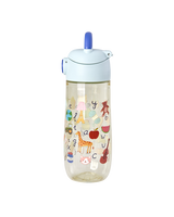 Trinkflasche ABC Print/ Blau 550 ml