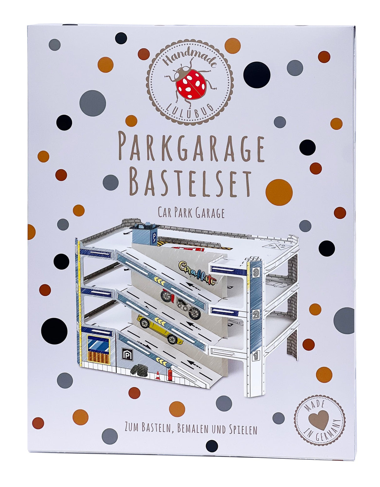 Parkgarage Bastelset zum Bemalen - korbmayer. ganz besonders. für kinder.