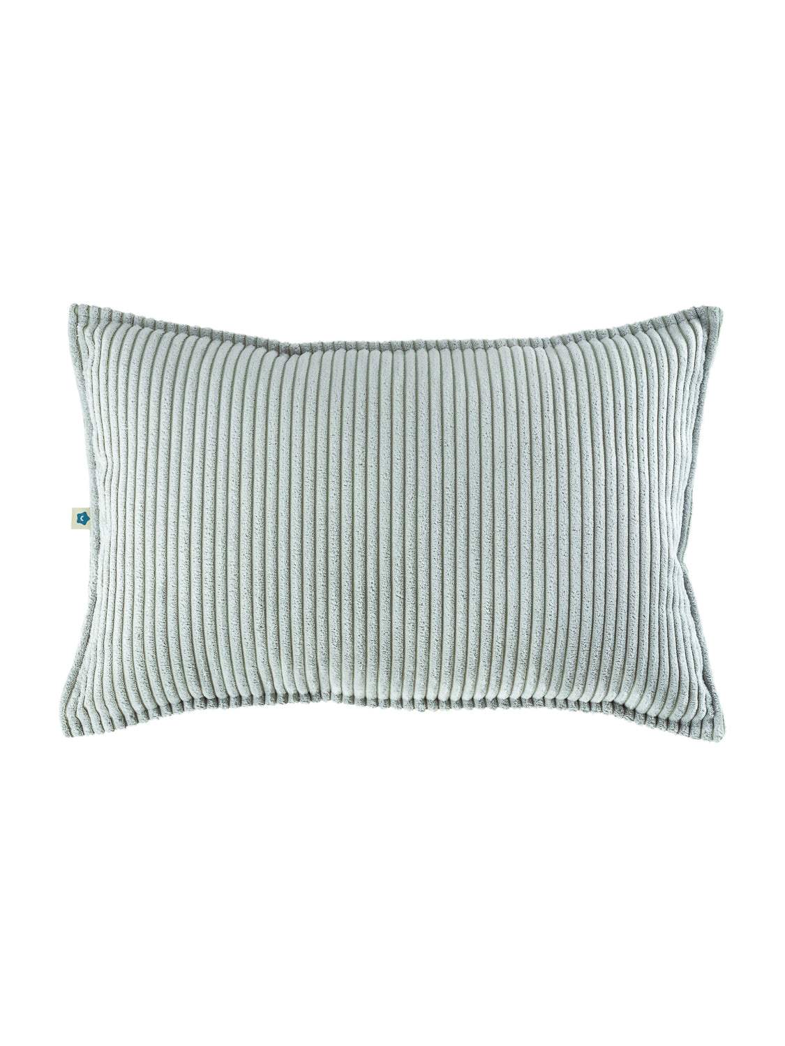 Wigiwama Kissen Peppermint Green sustainable bolster with recycled PET fabric and micro cluster fiber filling