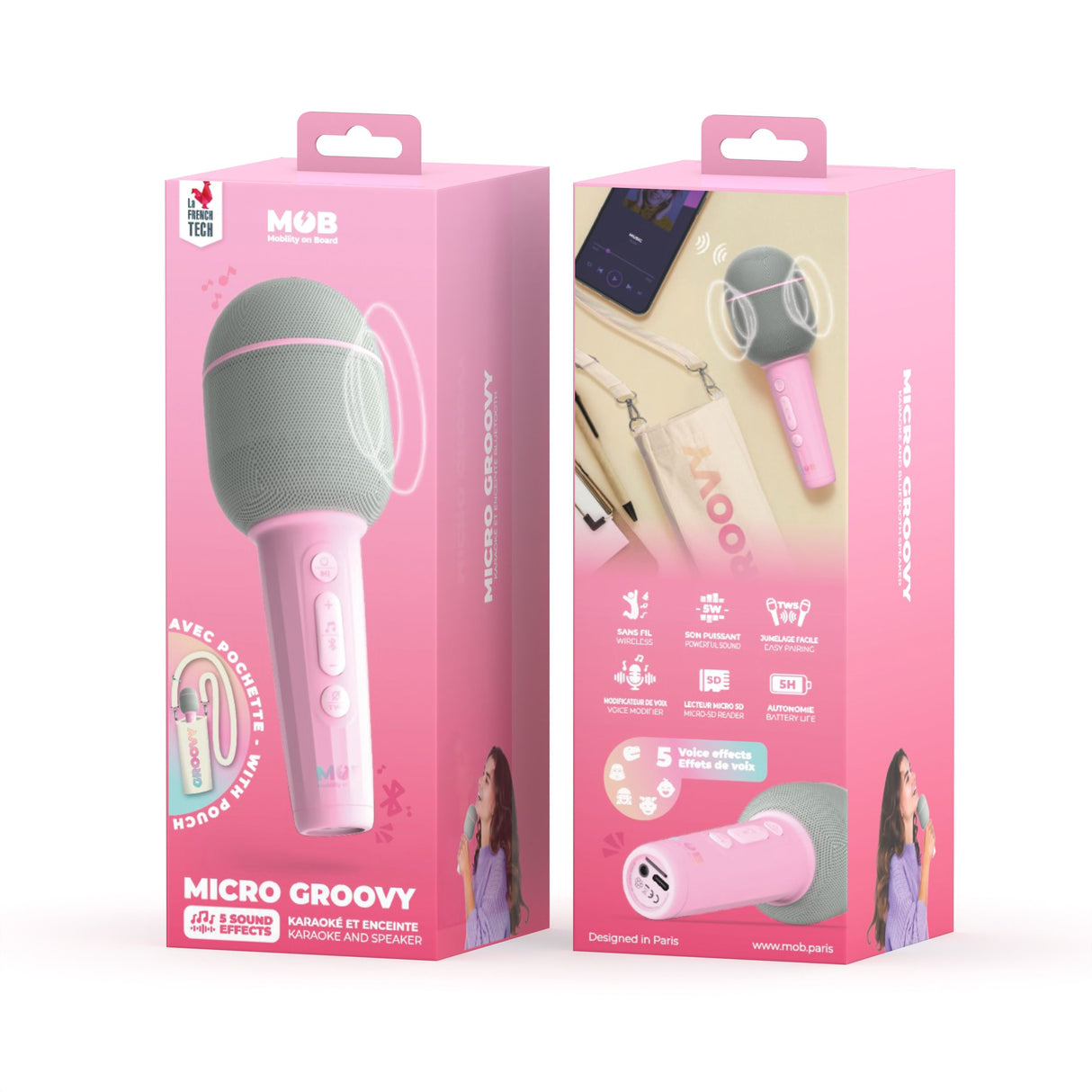 Mikrofon Micro Groovy - Marshmallow