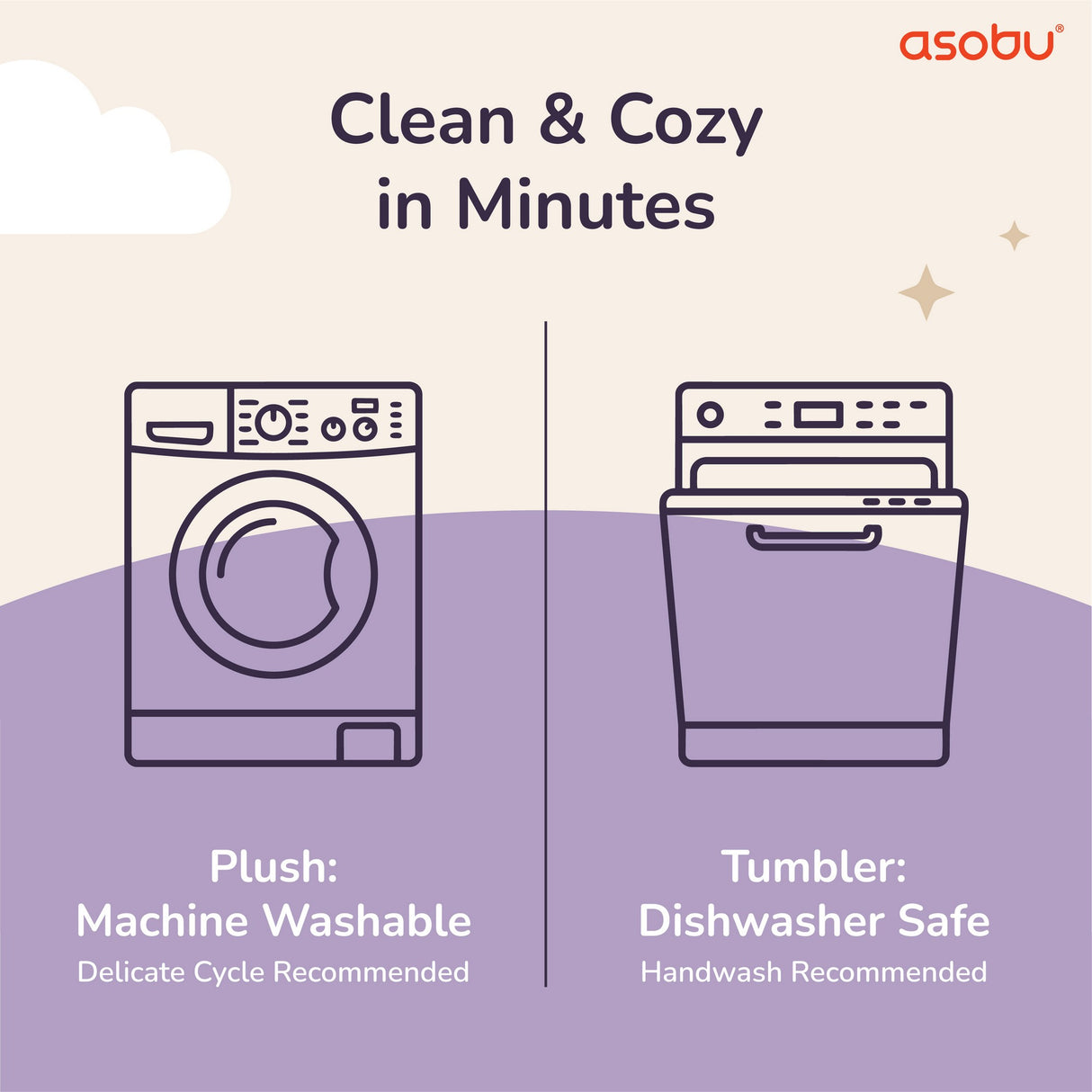 Trinkbecher mit Plüschbezug - Sunny der Löffel Fuzzie